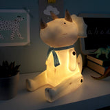 Wood Effect Cute Sitting Triceratops Light - House of Disaster