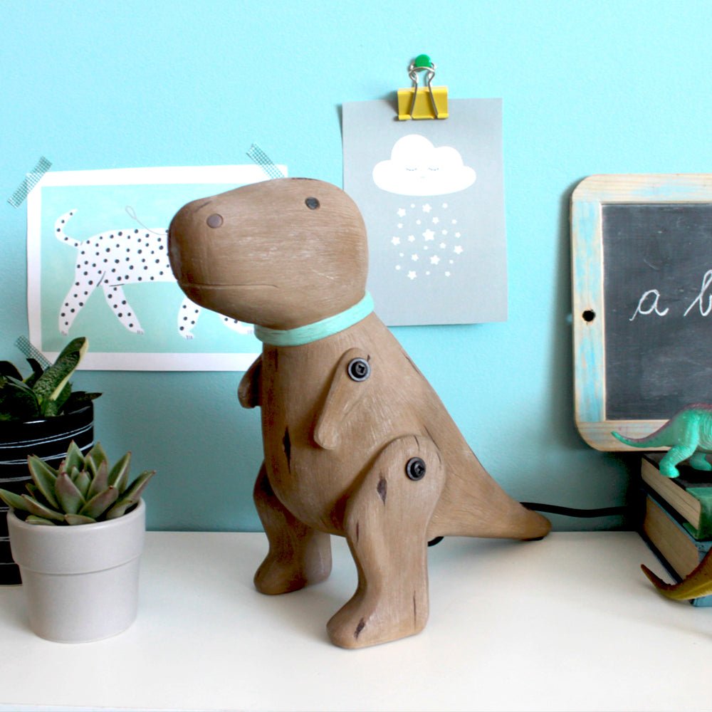 Wood Effect Cute T - Rex Light - House of Disaster