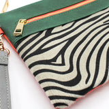 Animal Zebra Print Clutch Bag