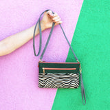 Animal Zebra Print Clutch Bag