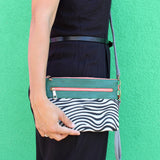 Animal Zebra Print Clutch Bag