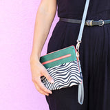 Animal Zebra Print Clutch Bag