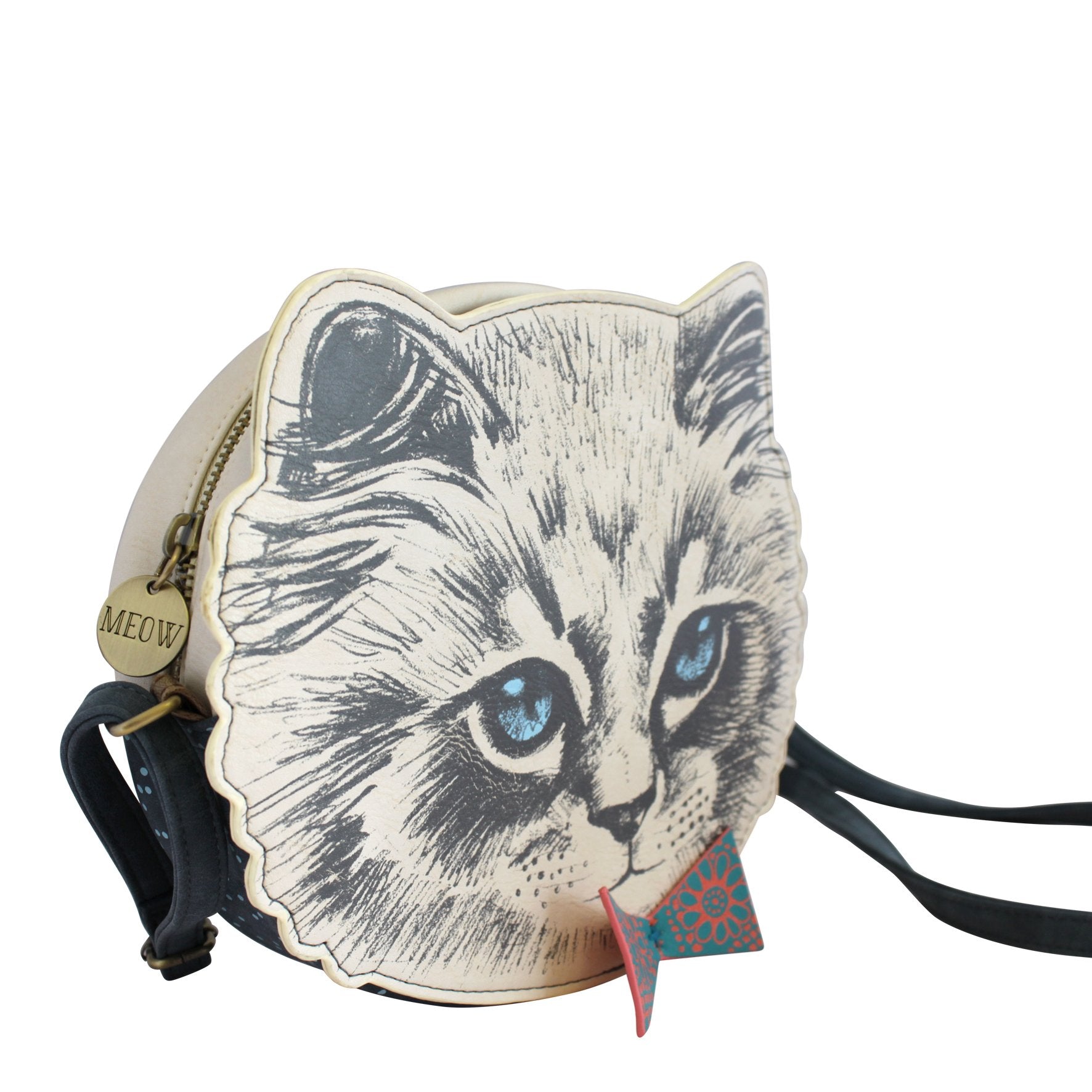 The Meow Mini Mink Fur Bag Black / Small Single Handle