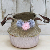 Casa Woven Small Pink Storage Basket